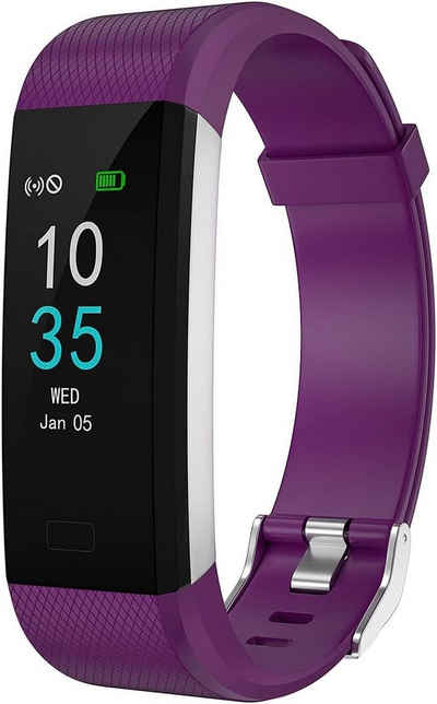 LEBEXY Smartwatch (Andriod iOS), Armband mit Herzfrequenzmesser Blutdruckmessung IP68 Wasserdichter