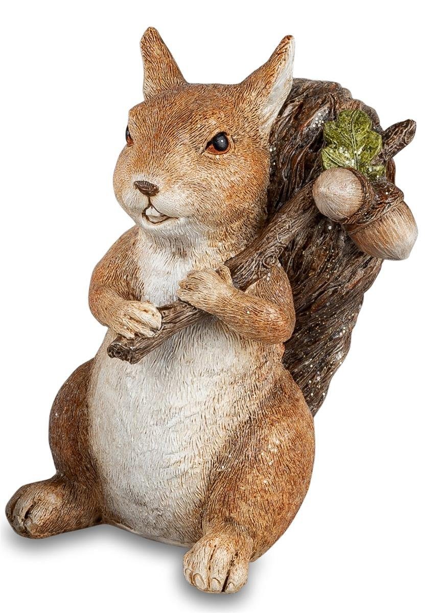 dekojohnson Dekofigur Deko-Eichhörnchen mit Futterbeutel 11x15cm