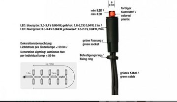 Hellum LED-Lichterkette LED-Lichterkette 50 BS bunt/grün innen