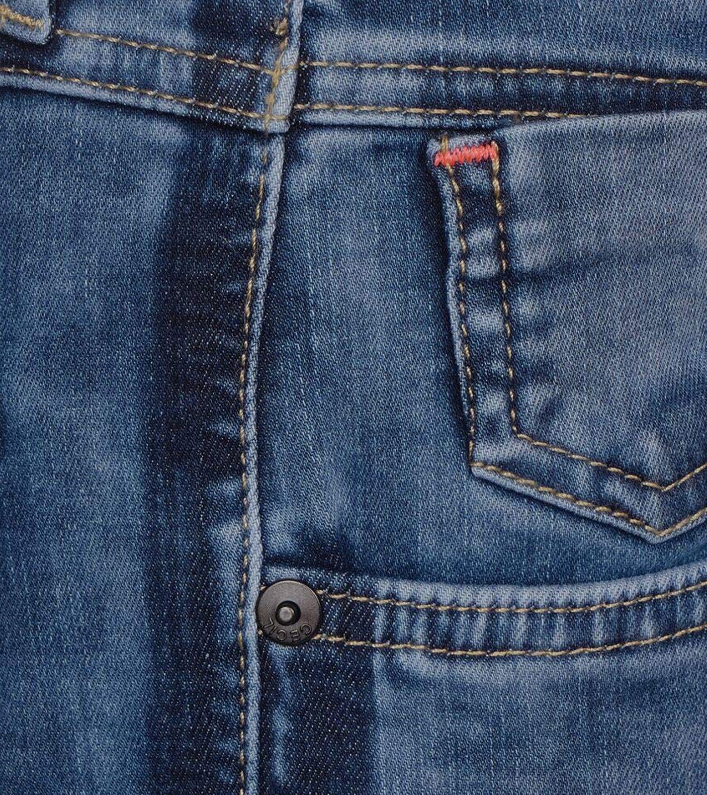 Cecil Regular-fit-Jeans »CECIL Charlize Slim Fit Hose komfortable Damen  Jeans im 5-Pocket-Stil Mid Waist Blau« online kaufen | OTTO