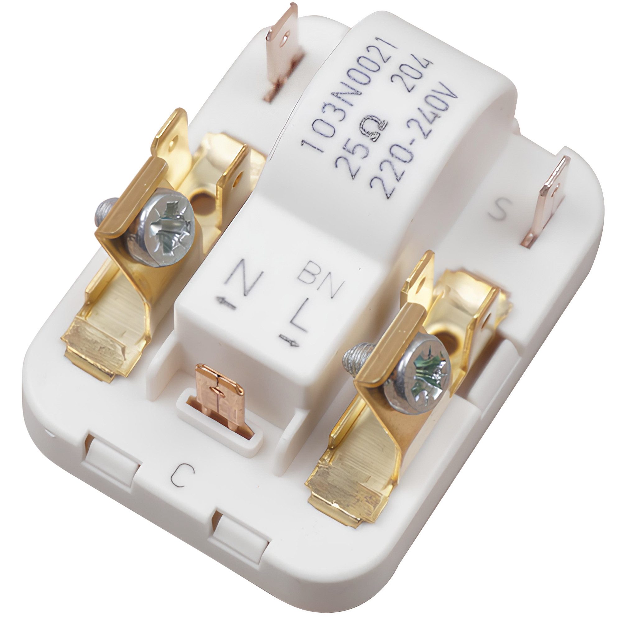 VIOKS Relais-Modul Anlassvorrichtung Ersatz für Danfoss 103N0021, 4,8 mm AMP für Kompressor Kühlschrank Gefrierschrank