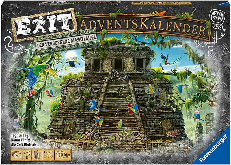 Ravensburger Spiel, 18956 EXIT Adventskalender Der verborgene Mayatemp
