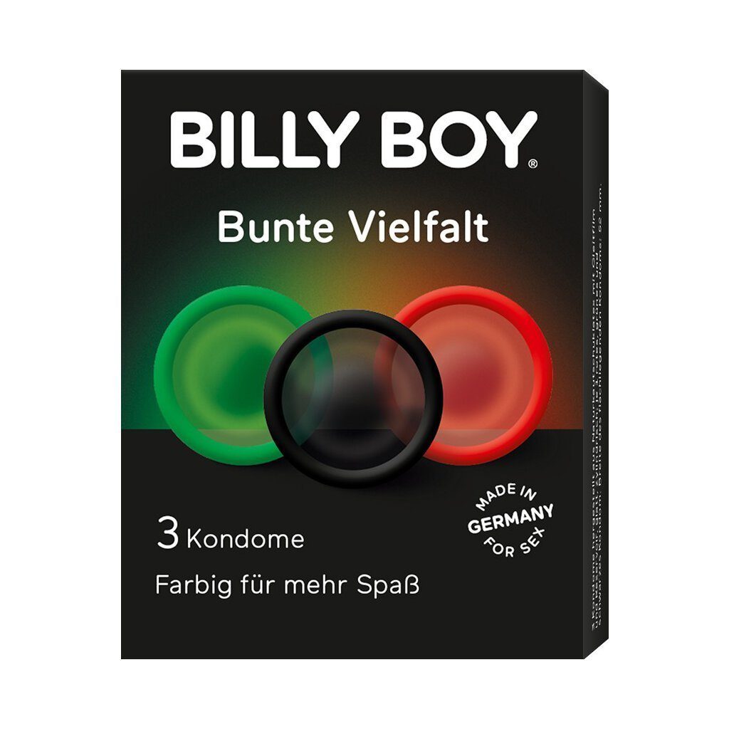 Einhand-Kondome St., BILLY BOY St. Boy 3 3 Billy Vielfalt Bunte