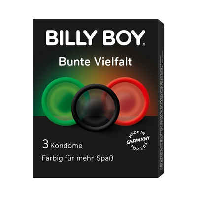 Billy Boy Einhand-Kondome BILLY BOY Bunte Vielfalt 3 St., 3 St.
