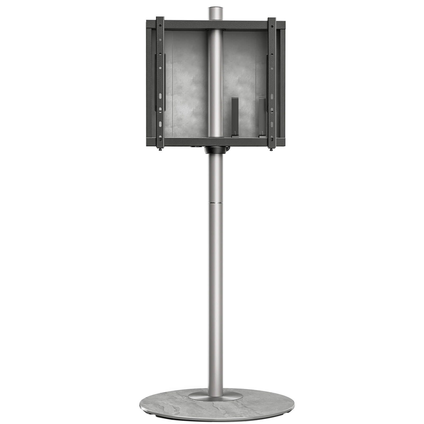 FITUEYES TV-Ständer höhenverstellbar, ±20° schwenkbar, 32 60 Zoll, (bis 60,00 Zoll, mit Kabelmanagement, aus Metall, Glas)