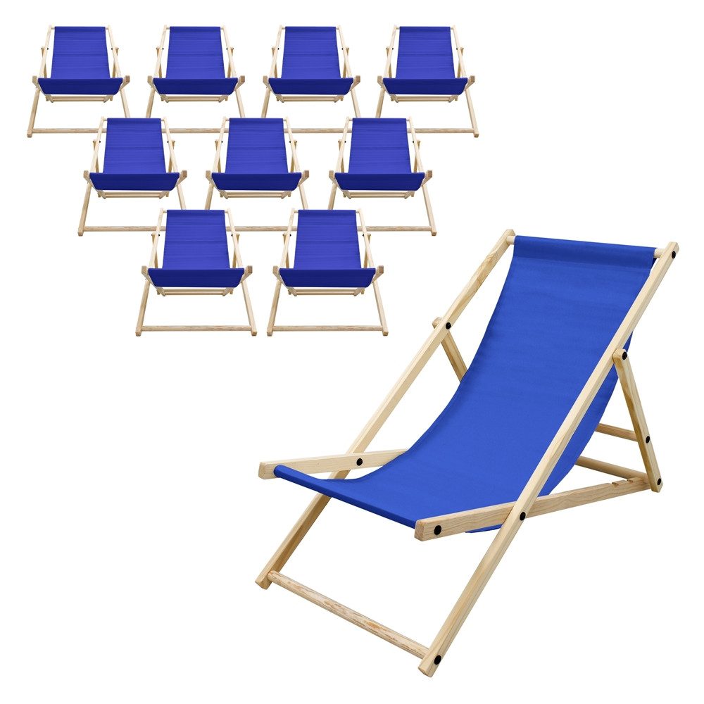 ECD Germany Gartenliege Holz Beachstuhl klappbarer günstig online kaufen