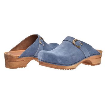 Sanita Wood-Hedi Open Clog Dove Blue Sandale