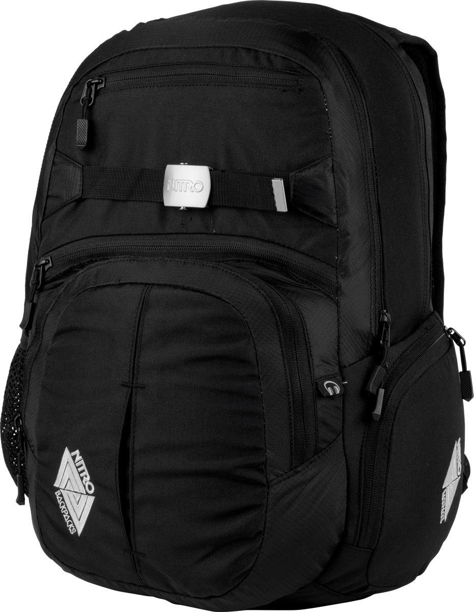 Schule, und NITRO Reise Hero, Arbeit true Schulrucksack Freizeitrucksack, Alltagsrucksack, black Großer