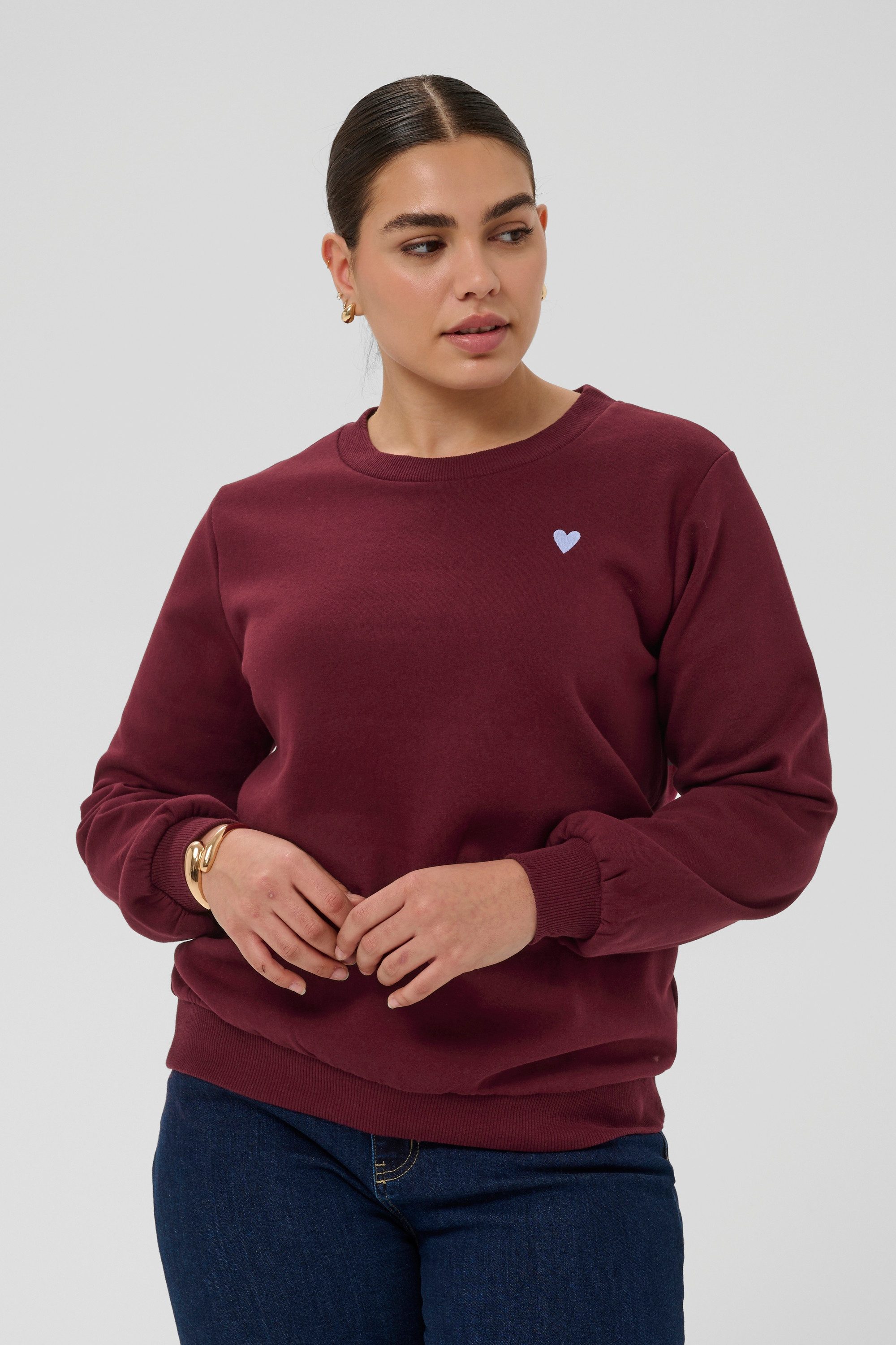 KAFFE Curve Fleecepullover Sweatshirt KClia plus