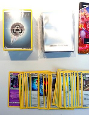 POKÉMON Sammelkarte 150+ Pokémon-Karten + 65 Sleeves für Anfänger Beginner Starter, + Spielanleitung Deutsch - Deckbau-Box Sortiment