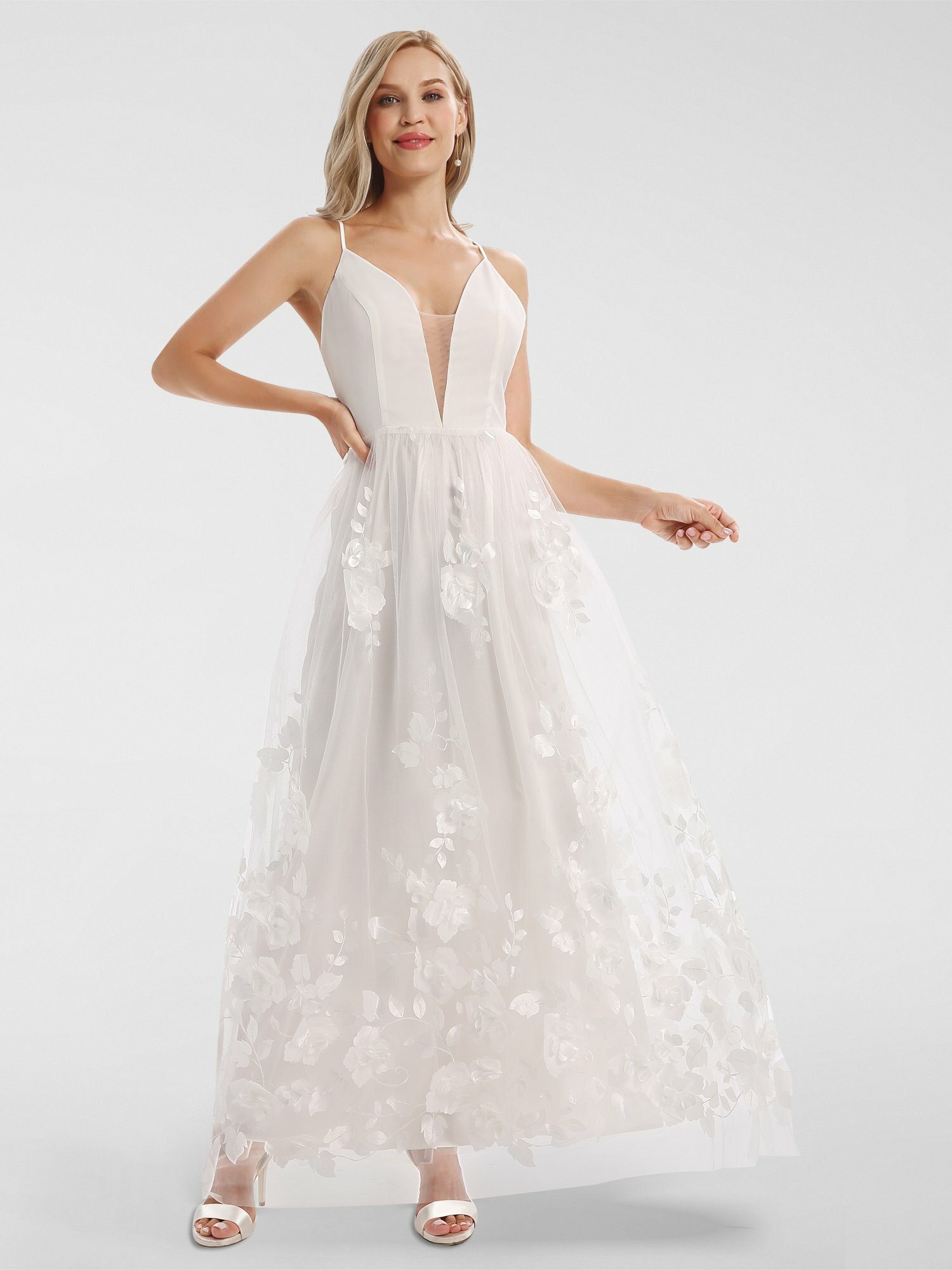 Apart Brautkleid mit 3-D-Blüten online kaufen | OTTO