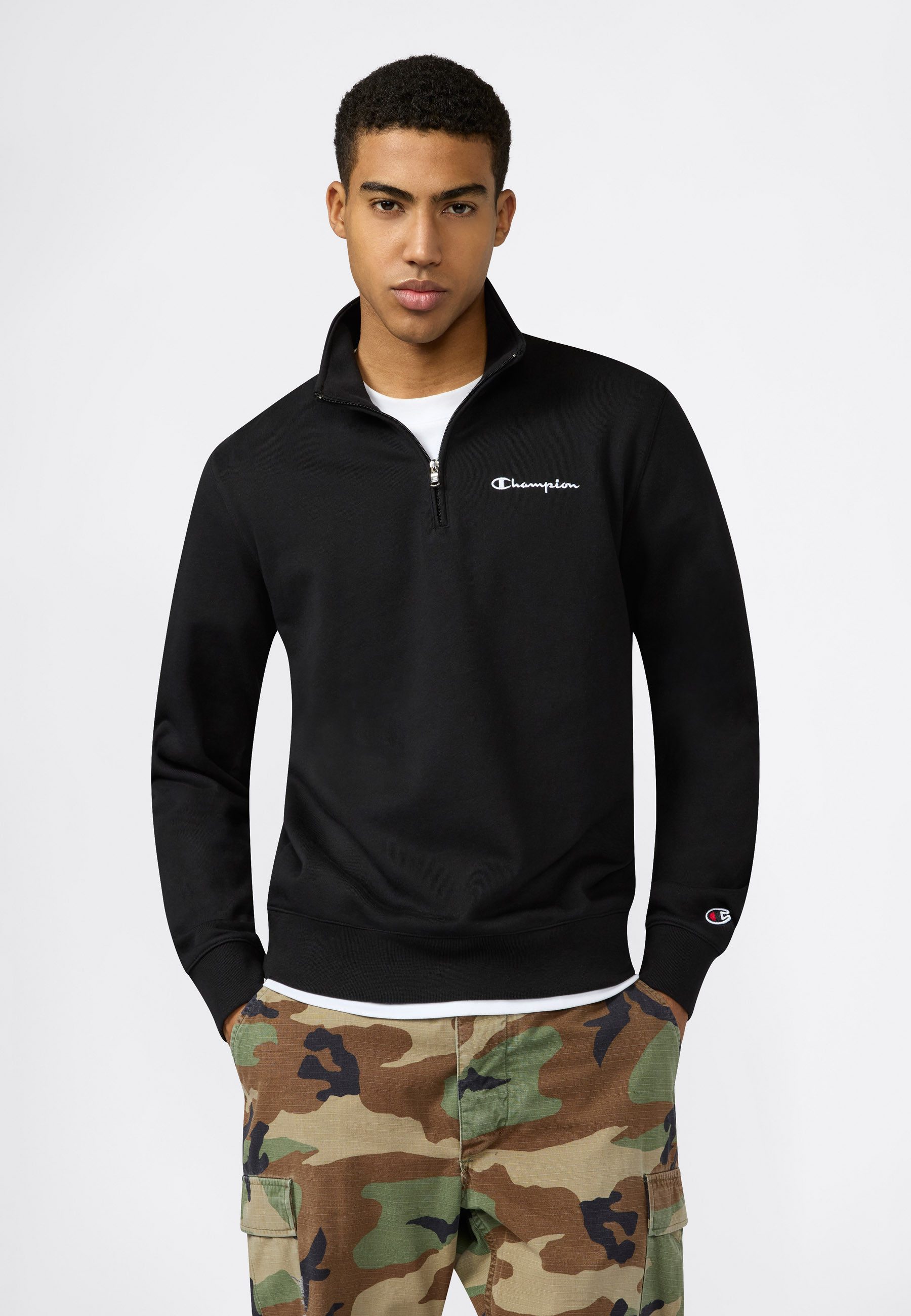 Champion Sweatshirt ICONS CONTRAST Terry Half Zip Sweatshirt sportlicher Sc günstig online kaufen