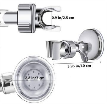 Atäsi Handbrause Duschkopfhalterung Saugnapf, Verstellbarer Brausehalter Bad Saugnapf