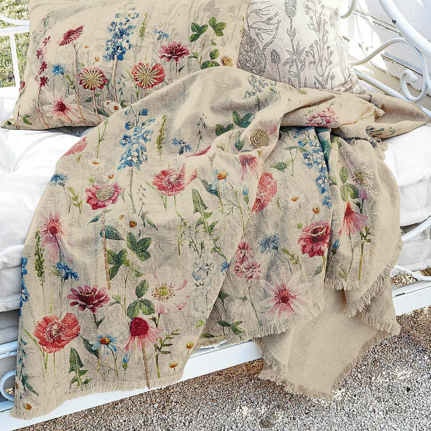 Mirabeau Tagesdecke Plaid Eleonoire bunt