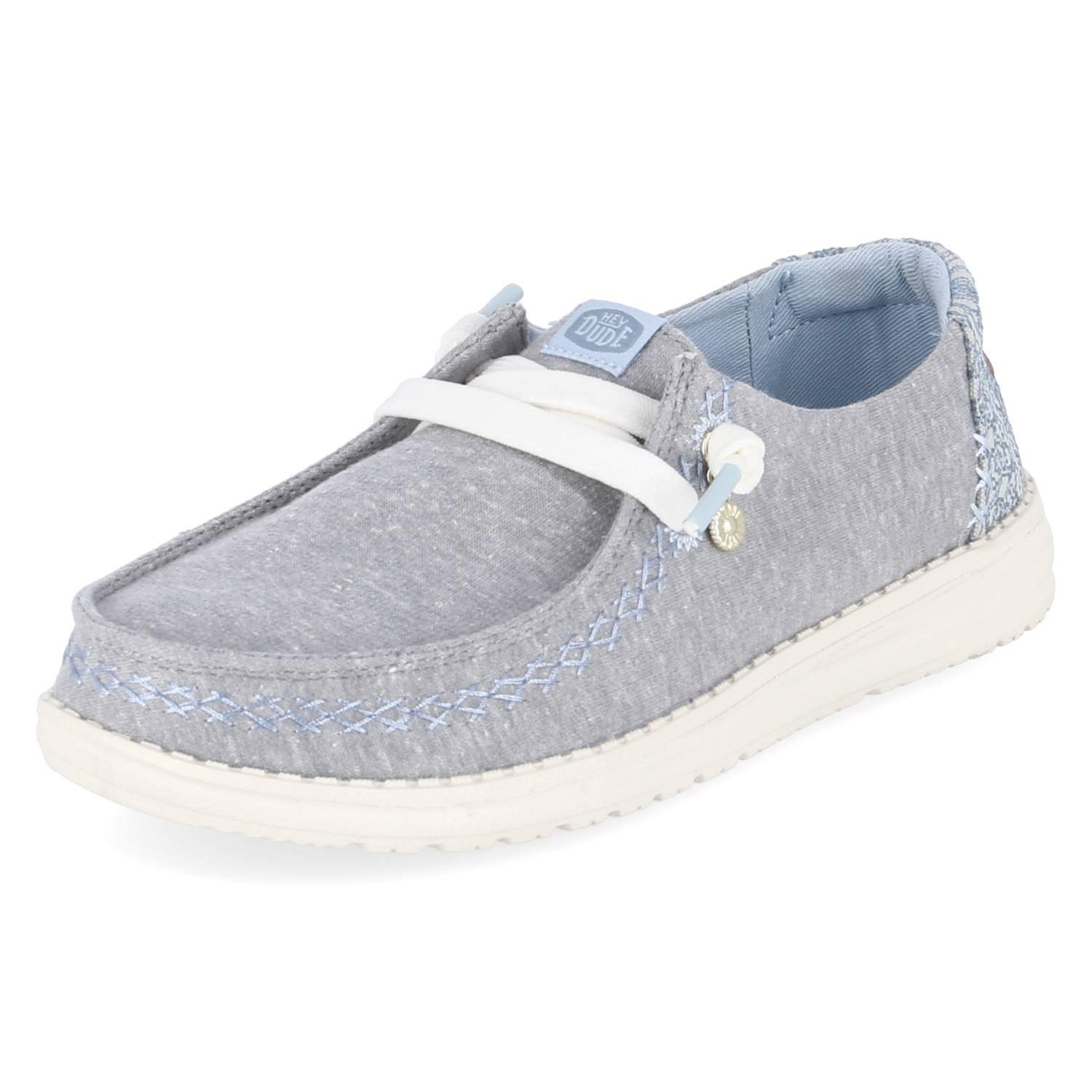 Hey Dude HeyDude HD45217-1XQ Damen Textil grey Schnürschuh