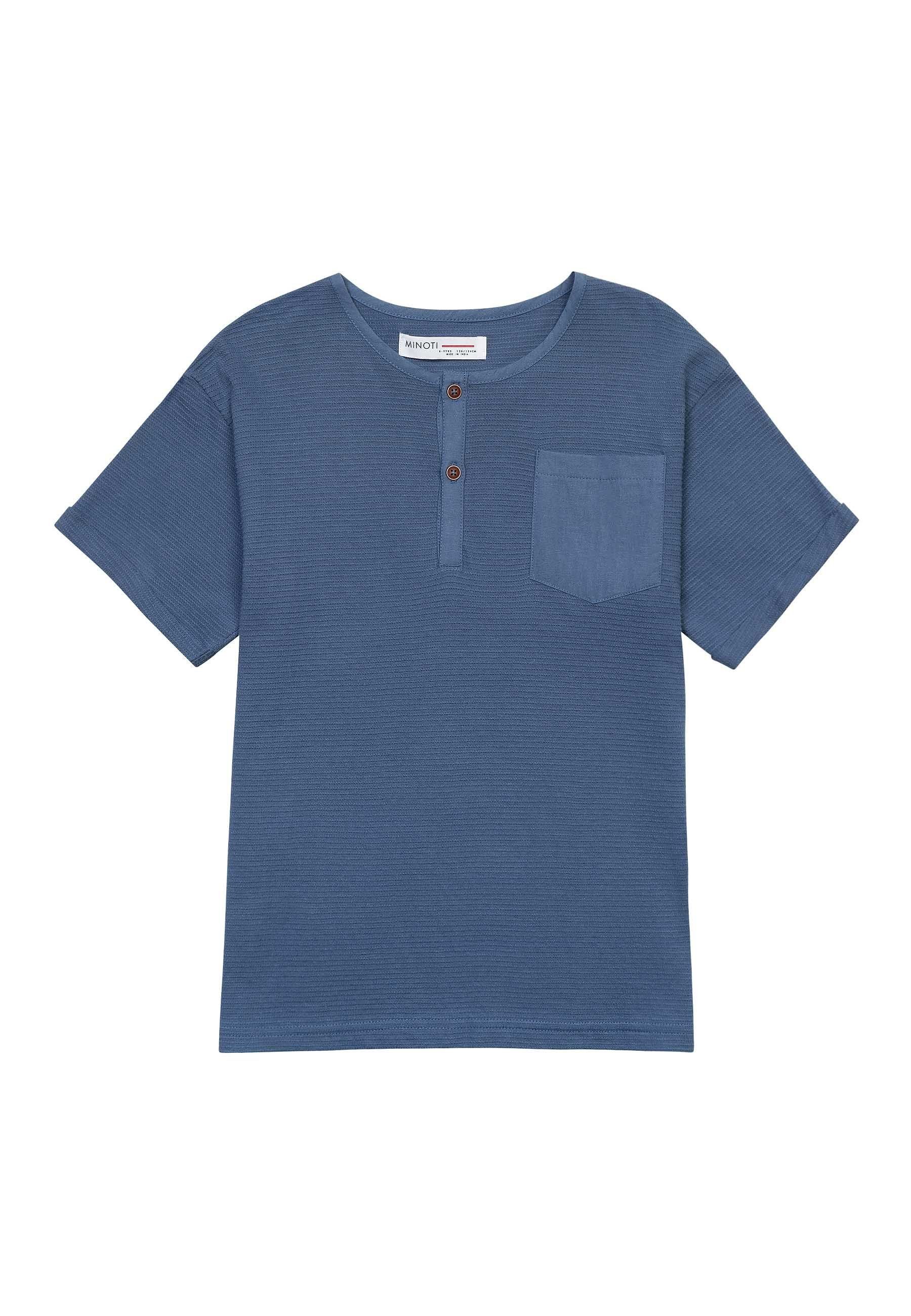 MINOTI Henleyshirt T-Shirt aus Baumwolle (3y-14y)