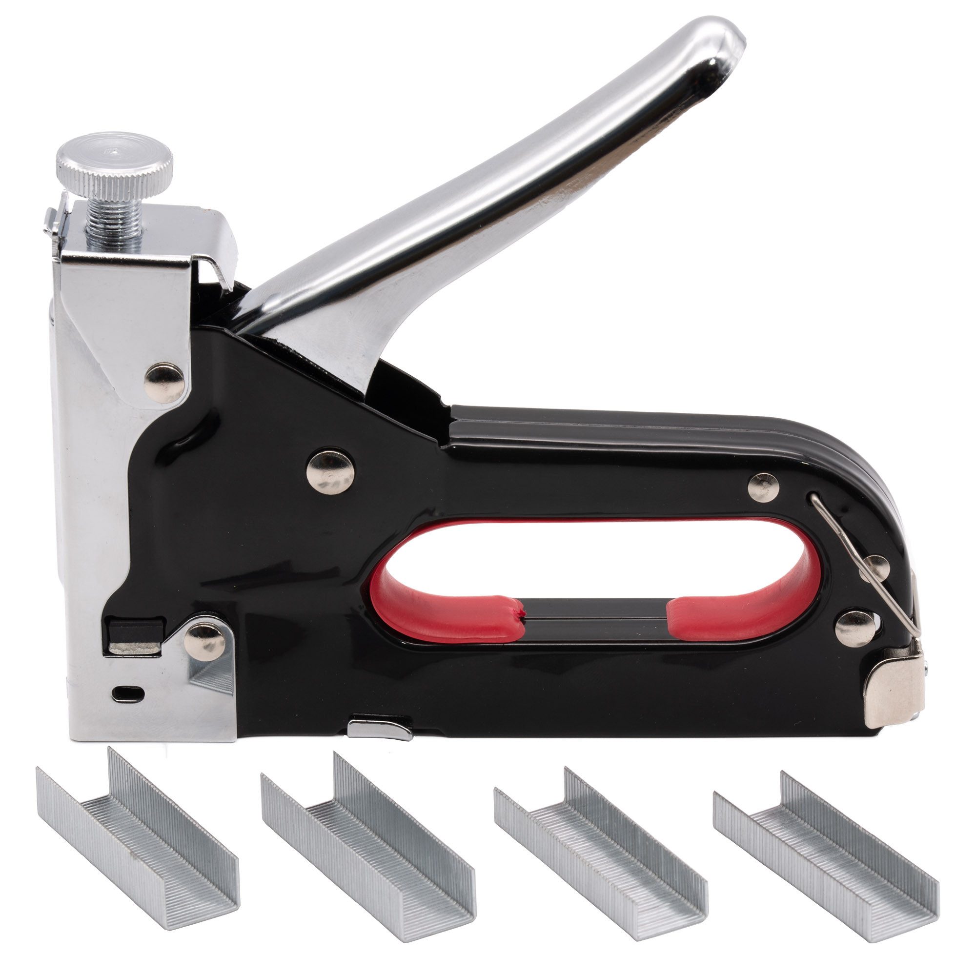 BENSON Handtacker Handtacker Klammern Tacker Tackerklammern 4-14 mm, Hefter, Nagler, Klammergerät, Set