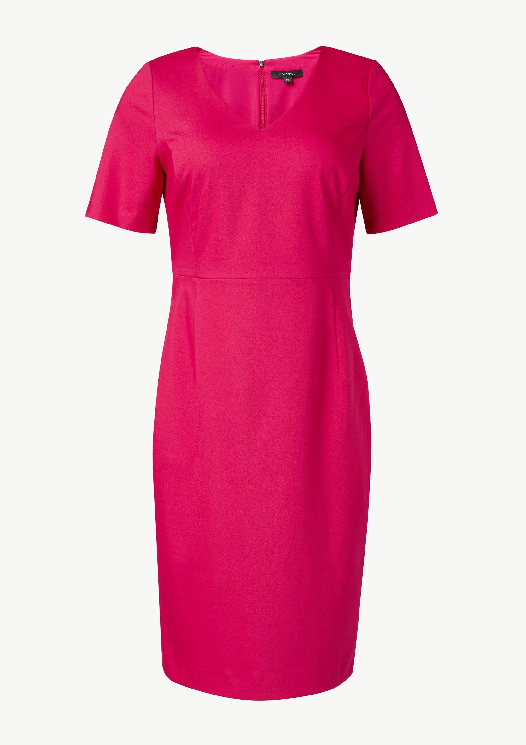 comma Minikleid Kleid Etuikleid aus Baumwollmix