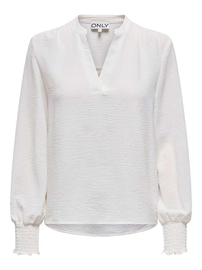 ONLY Crepebluse ONLMETTE V-NECK LS SMOCK günstig online kaufen