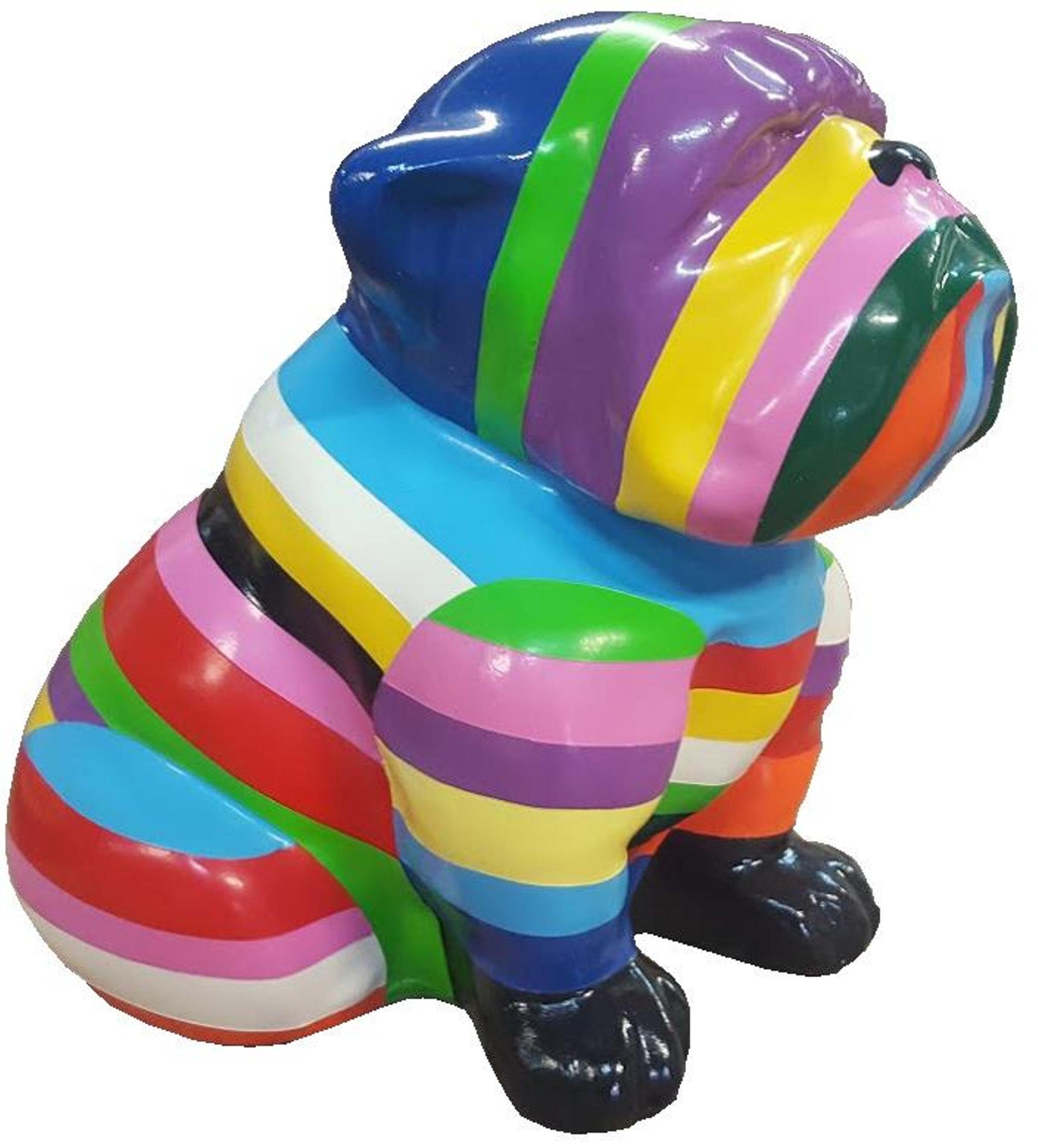 JVmoebel Gartenfigur, Bunte Abstrakte Statue Figuren Deko Hund Garten