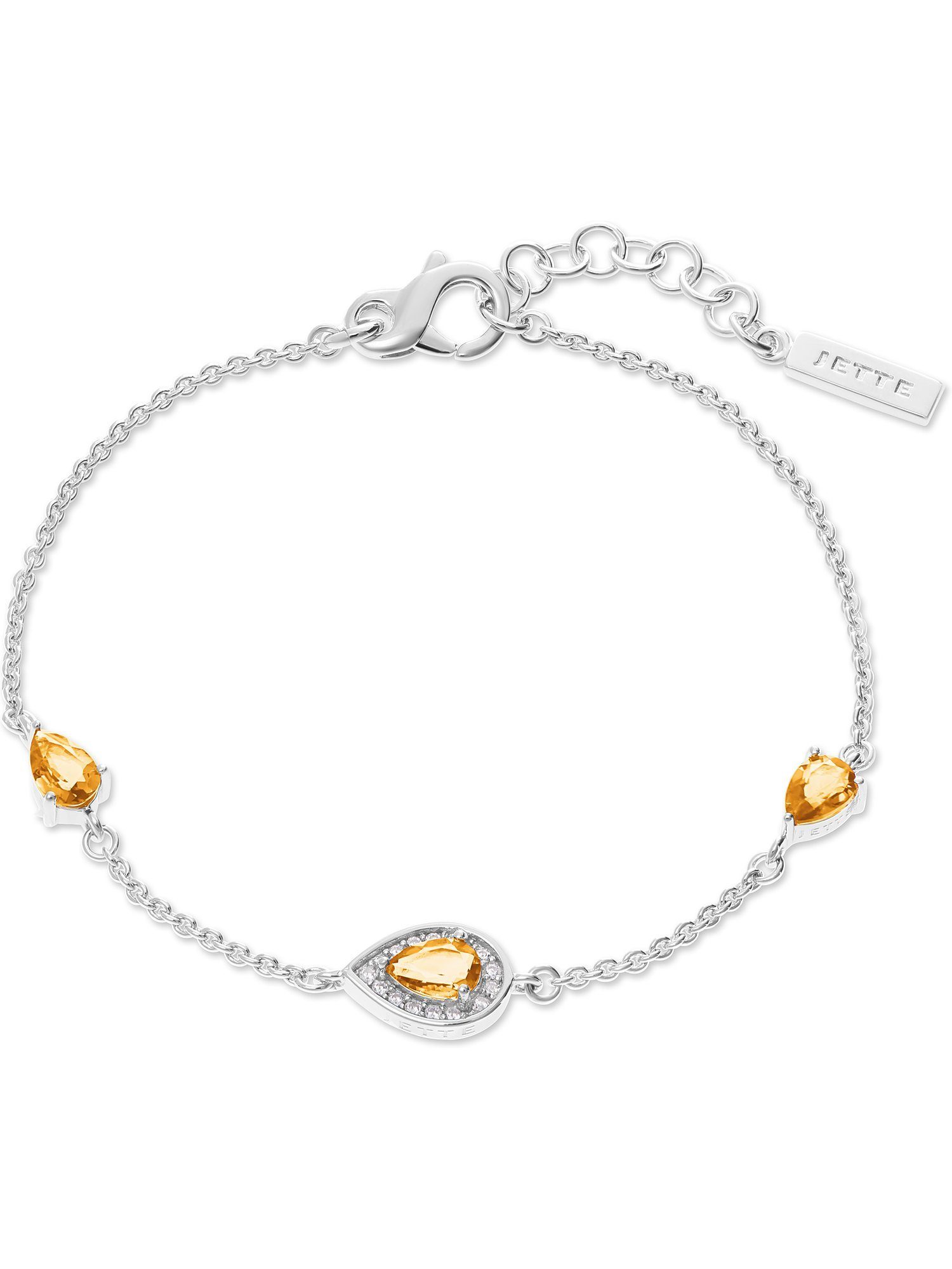JETTE Armband JETTE Damen-Armband 925er Silber 15 Zirkonia