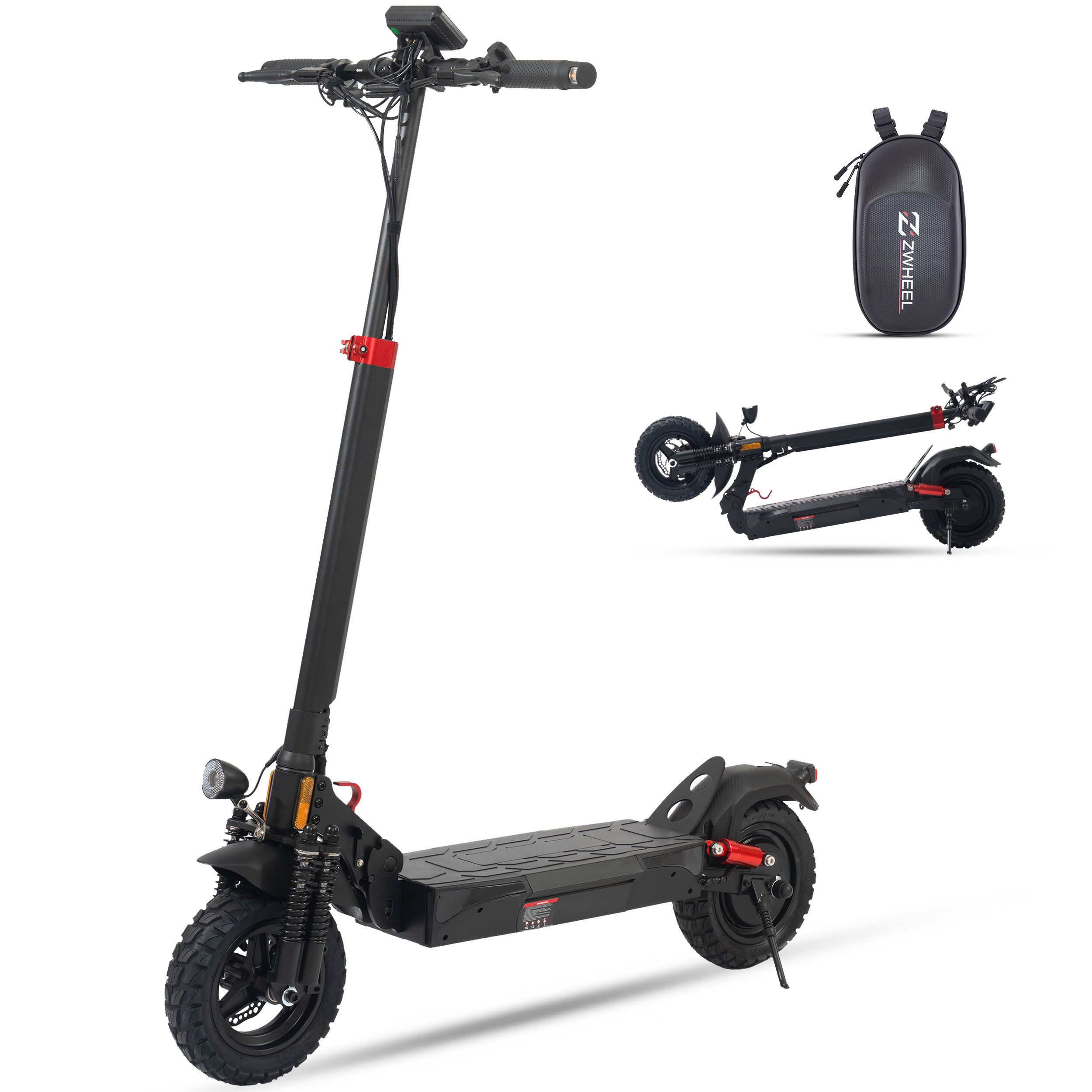 E-Scooter mit Straßenzulassung, 10 Zoll T4 E-roller, Reichweite 50 km