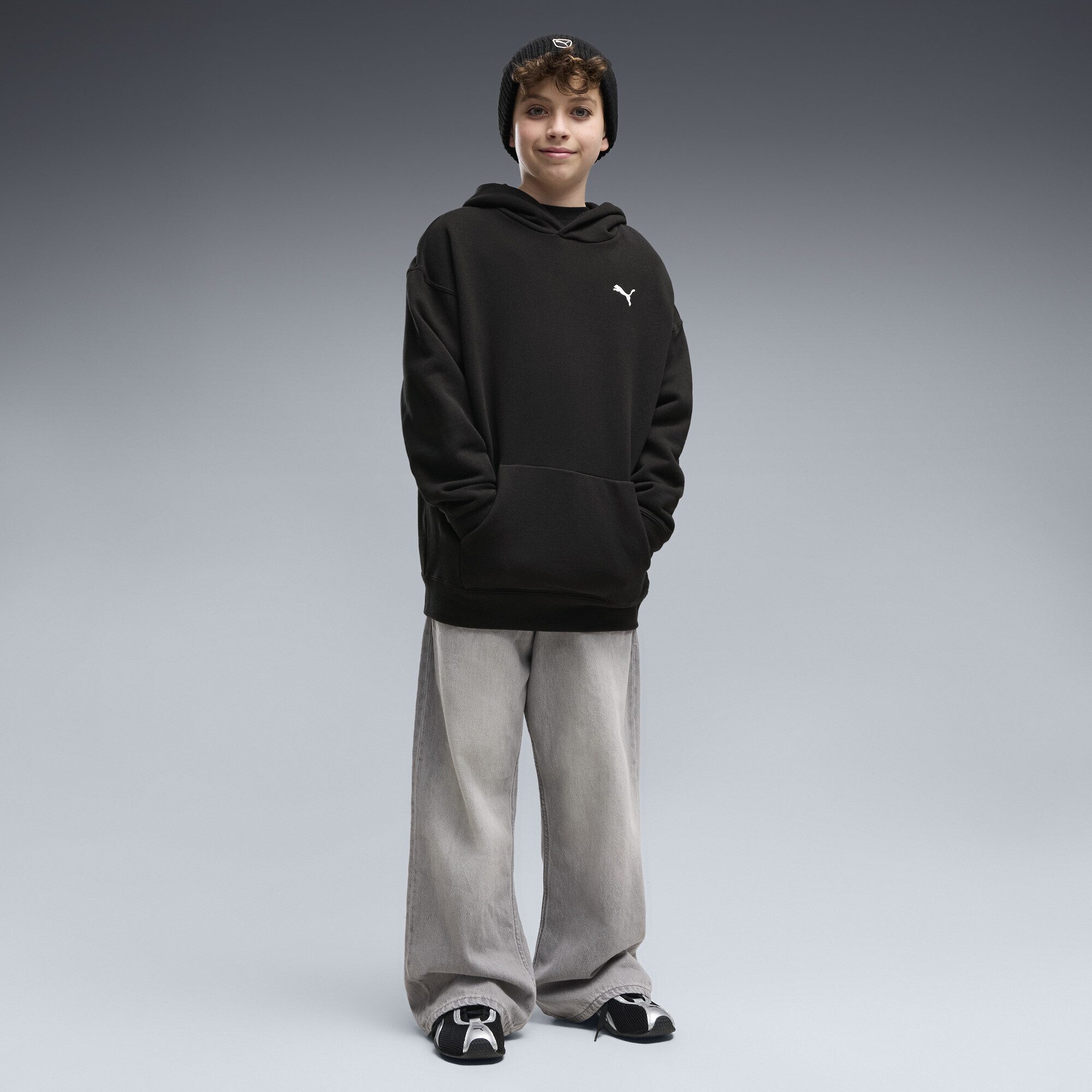 PUMA Hoodie Essentials Oversized Boxy Hoodie Jungen – Bild 4 von 5