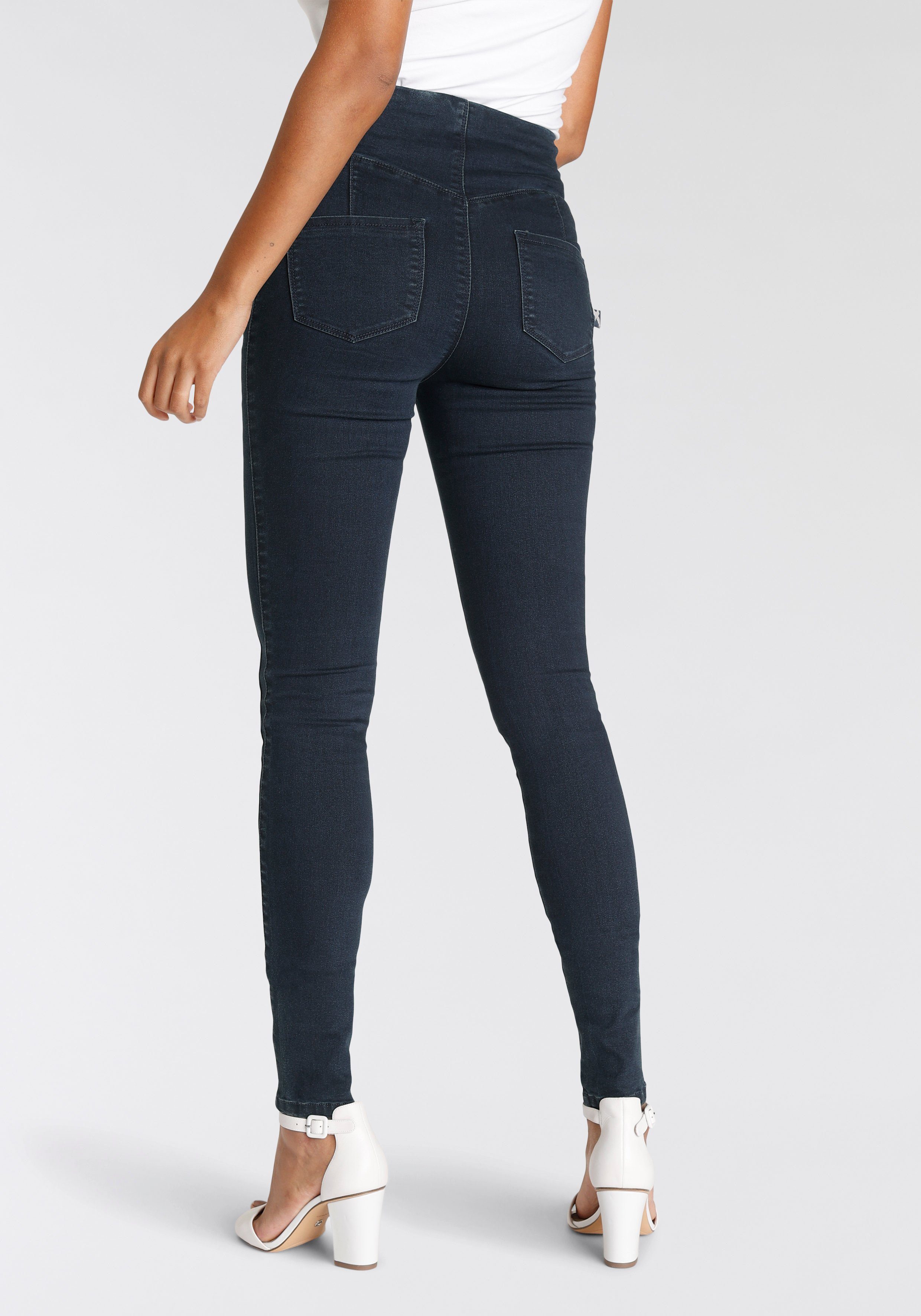 Arizona Jeansjeggings extra-eng geschnittene Beinform, hohe günstig online kaufen