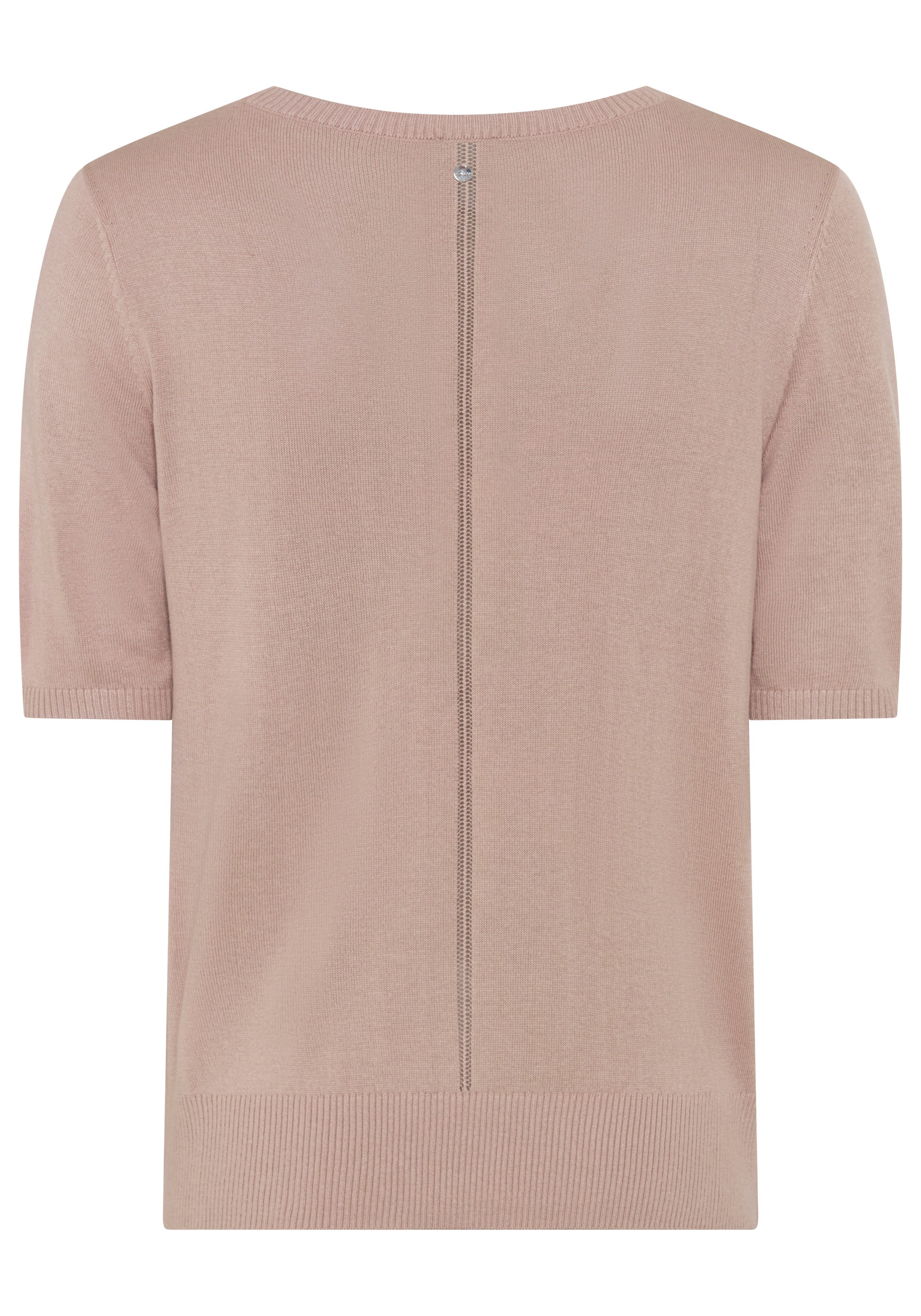 BOSS ORANGE Kurzarmpullover Fiaffu Premium Damenmode mit Lochmuster, Kaschmir-Anteil
