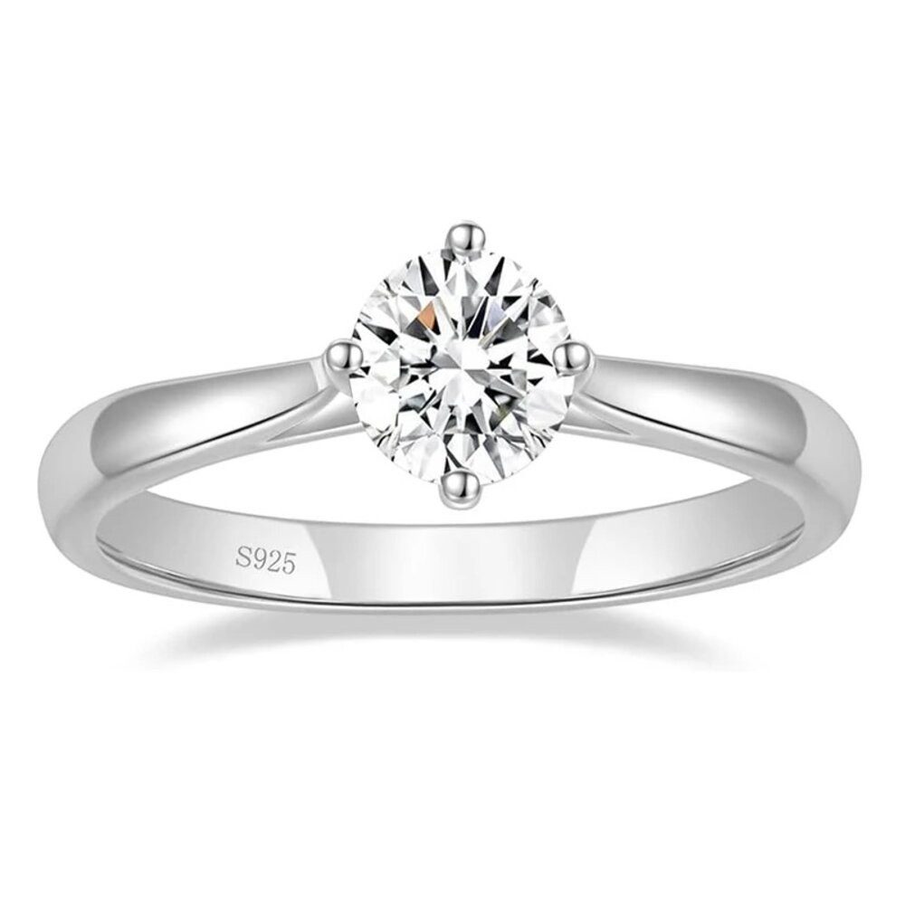 ROUGEMONT Verlobungsring Eleganter Damenring Verlobungsring 6,5mm 1,0ct, Echtschmuck mit Echtheitszertifikat