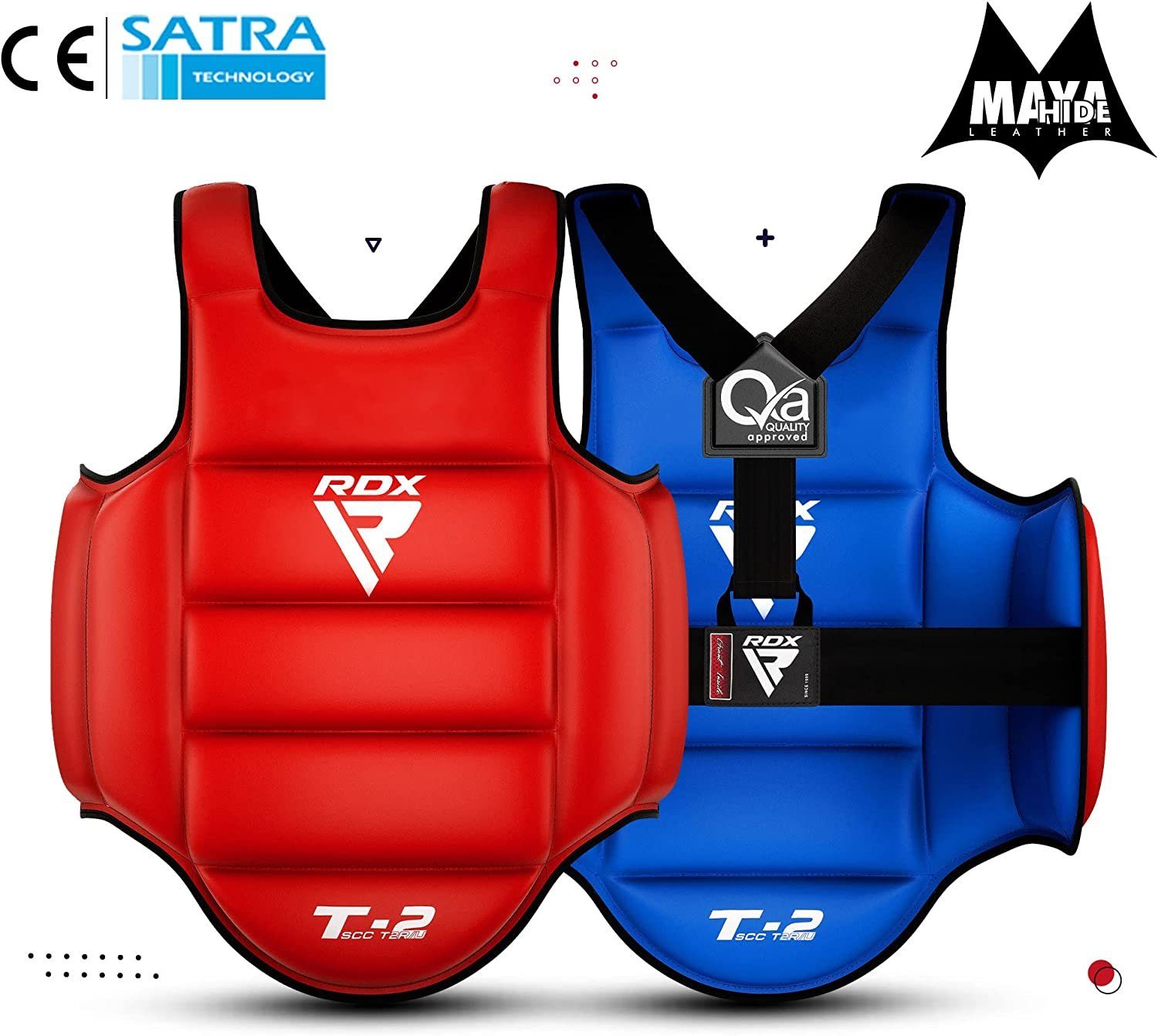 RDX Sports Brustschutz RDX Body Chest Kickboxing Protector Red/Blue Protector Martial Arts