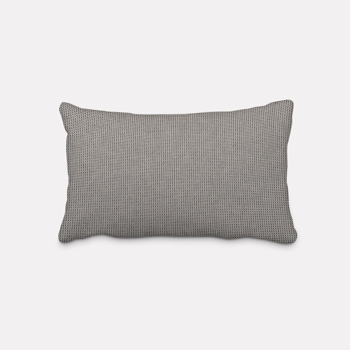 SCHÖNER LEBEN. Dekokissen Kissenhülle Square Würfelstruktur uni schwarz grau, made in Germany,handmade