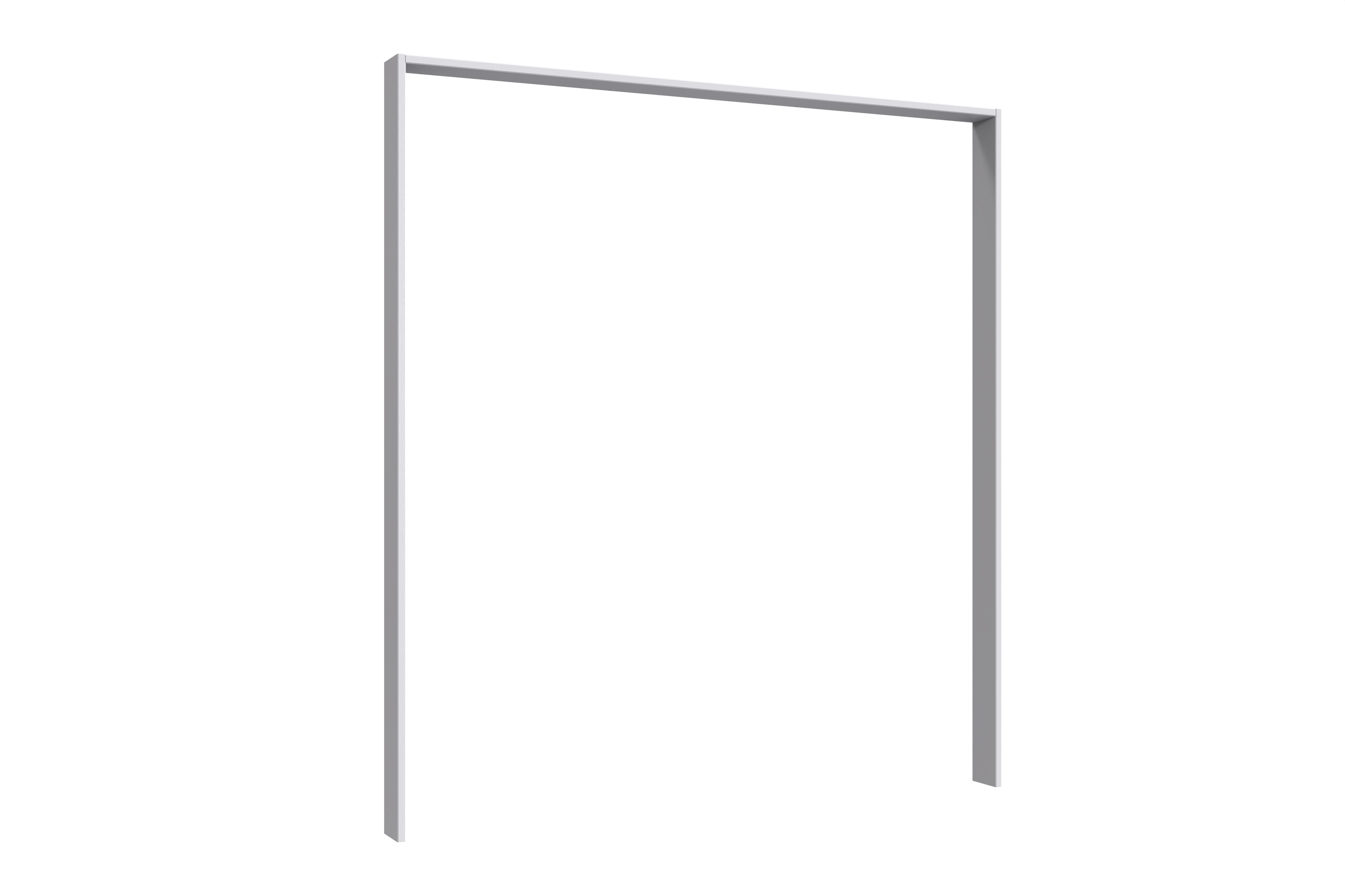 möbel-direkt.de Schwebetürenschrank Bremen in Weiß mit Absetzungen in Multiplex (komplett, 1-St., Kleiderschrank) Made in Germany, Absetzungen in Multiplex, wahlweise mit Spiegel