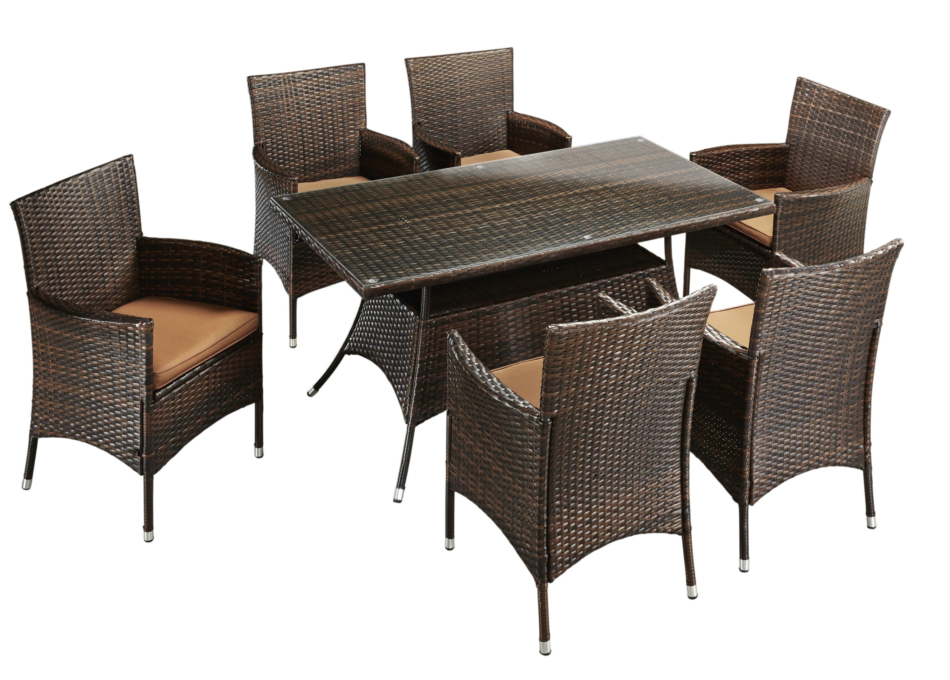 Gartenmöbelset SANTIAGO (ohne Dekoelemente)