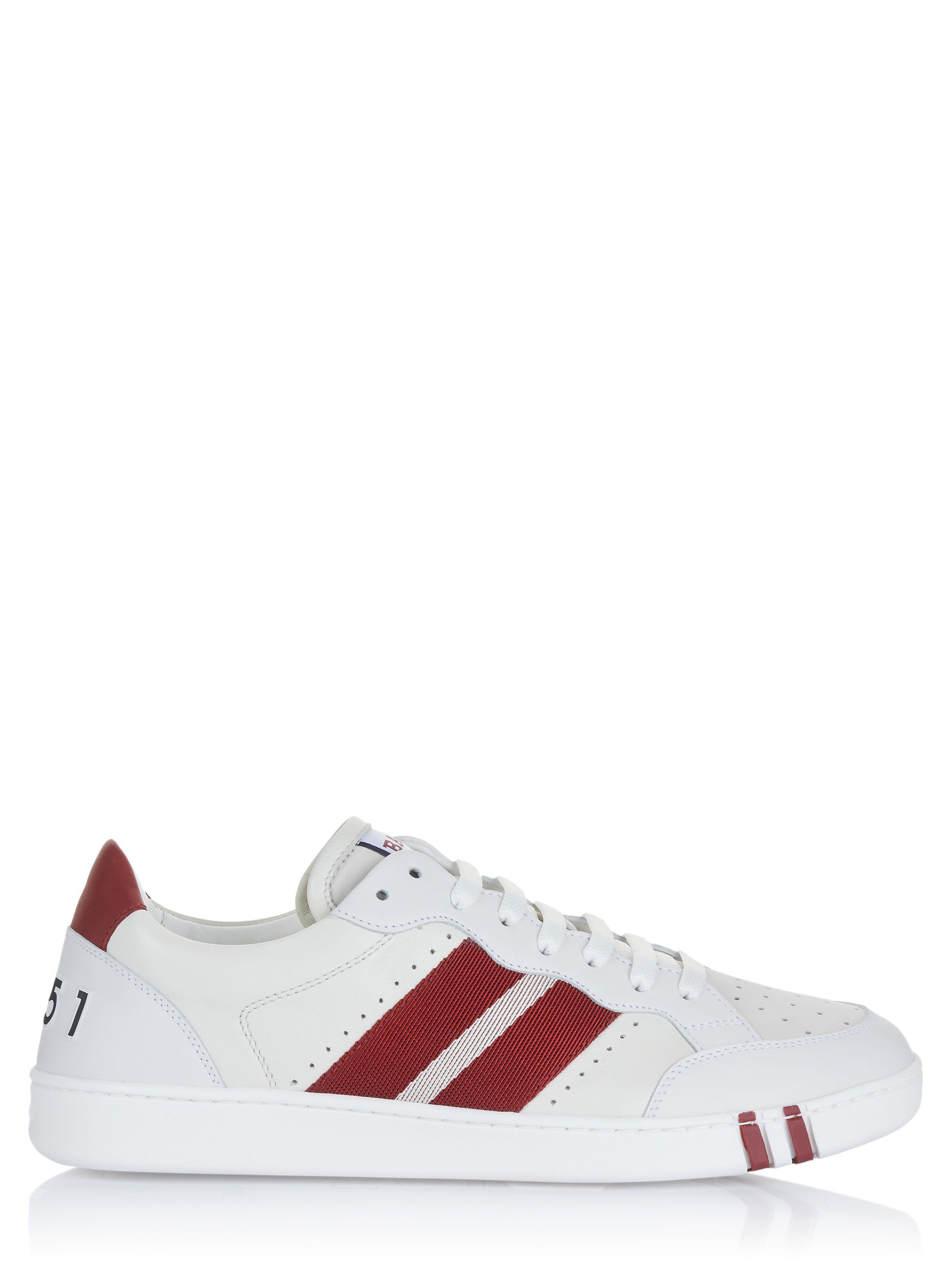 Bally Bally Schuhe weiss-rot Sneaker