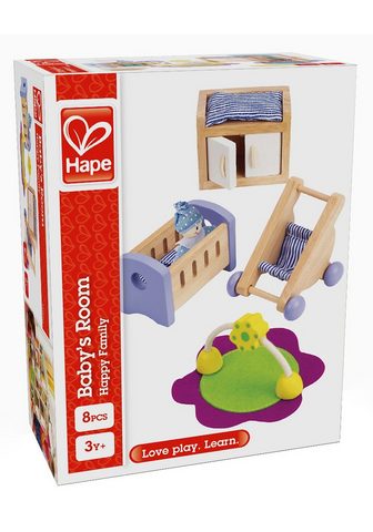 HAPE Puppenhausmöbel "Babyzimmer&...