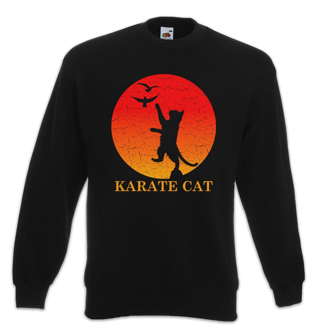 Sweatshirt Karate Cat Sweatshirt Miau Katze Kid Katzen Liebhaber Kai Liebe Cobra