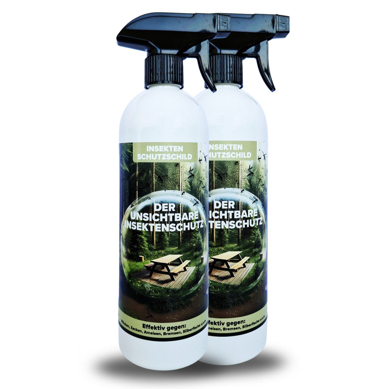 BlueCraft Insektenspray Anti Ungezieferspray für Oberflächen & Umgebung - Insektenschutz 750ml, 2-St., Schutzschild gegen Mücken, Zecken, Ameisen, Spinnen 750 ml