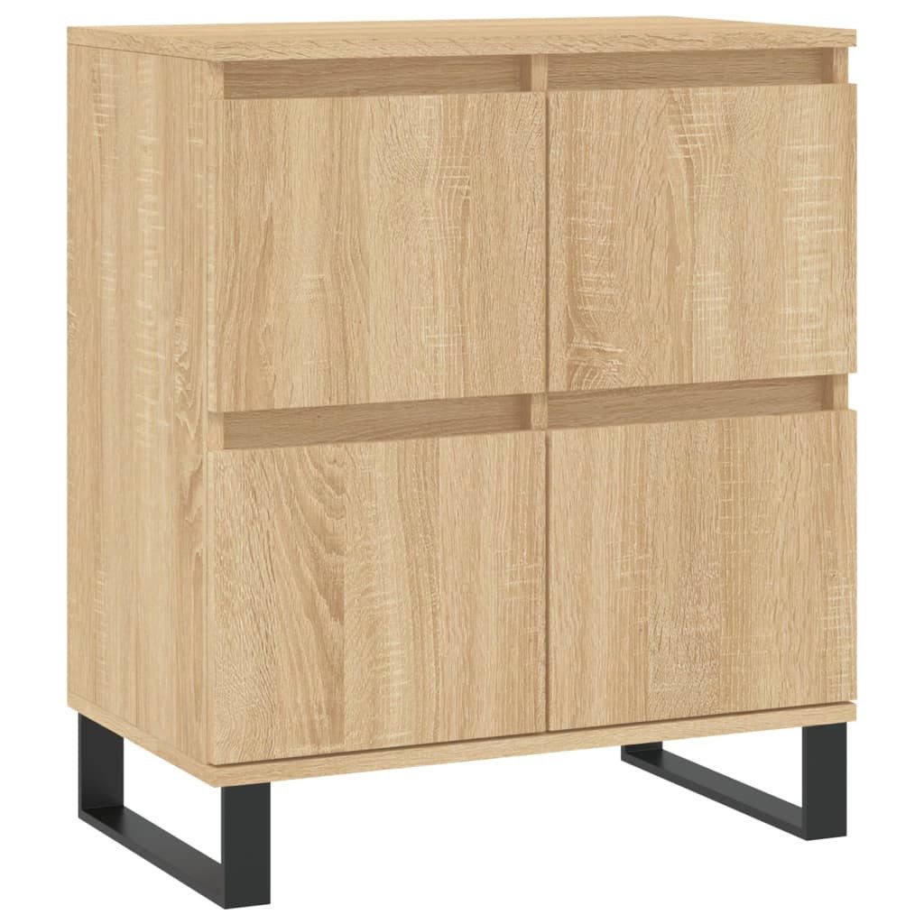 vidaXL Sideboard 2 Stück Sideboards 2 Stk Sonoma Eiche Spanplatte