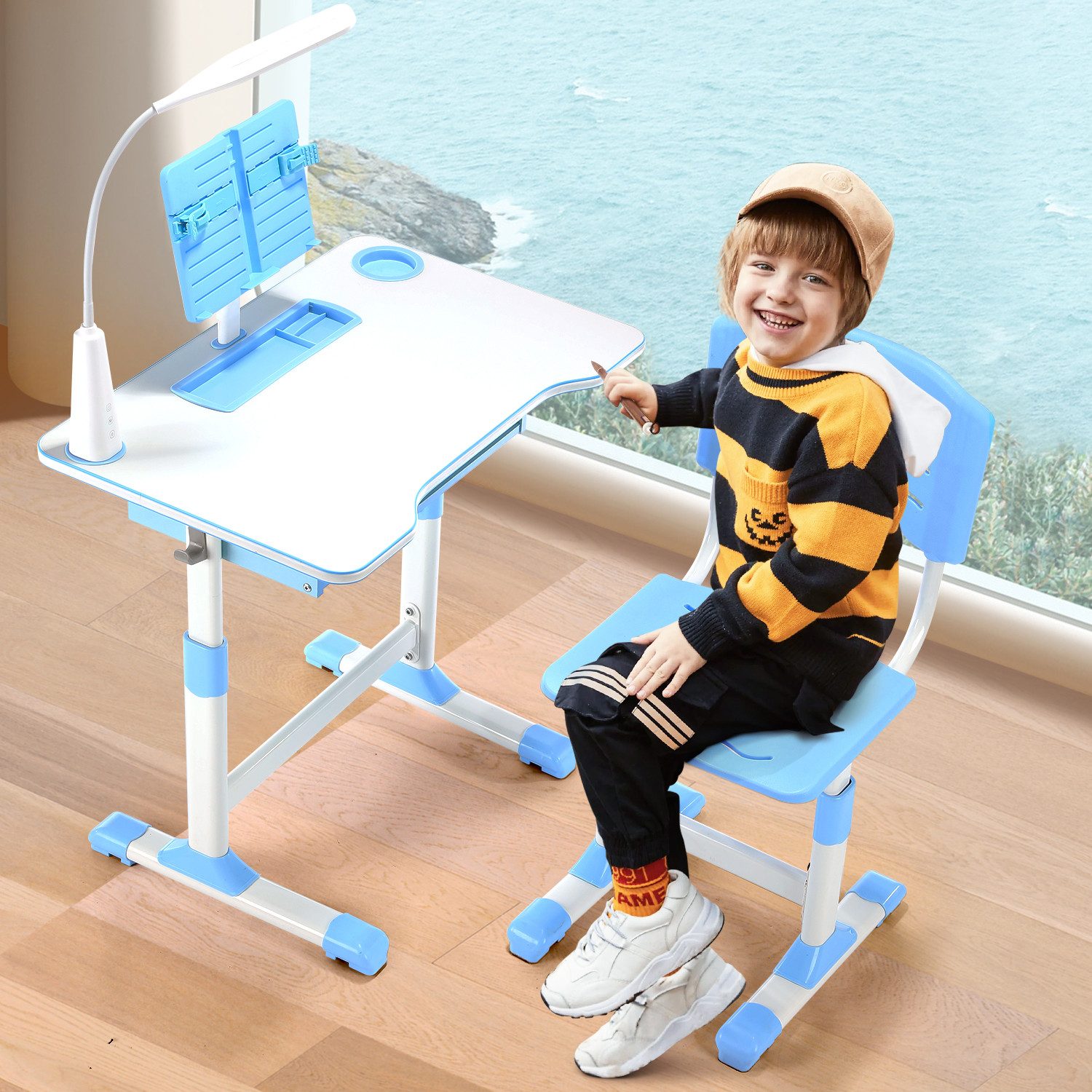LETGOSPT Kinderschreibtisch Ergonomischer Schreibtisch für Kinder günstig online kaufen