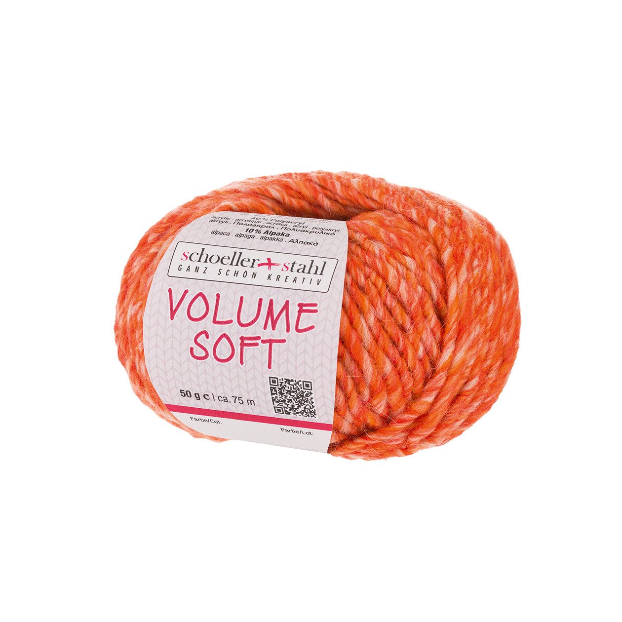 Schoeller + Stahl Volume Soft Häkelwolle, 75 m, harmonischer Ton-in-Ton-Farbverlauf