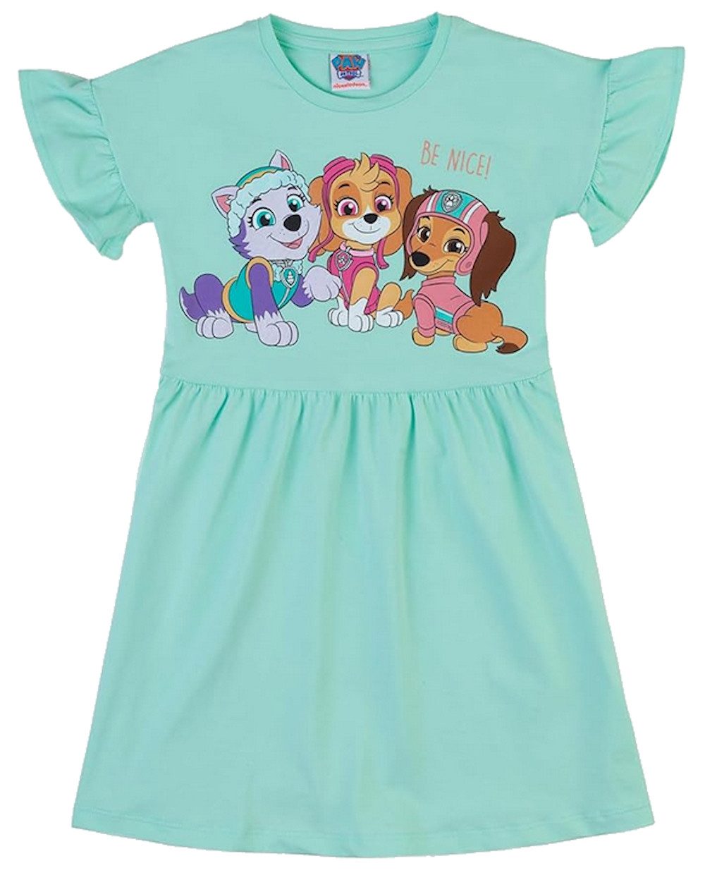 PAW PATROL A-Linien-Kleid Paw Patrol Mädchen Skye Sommer Kleid brook green (1-tlg)