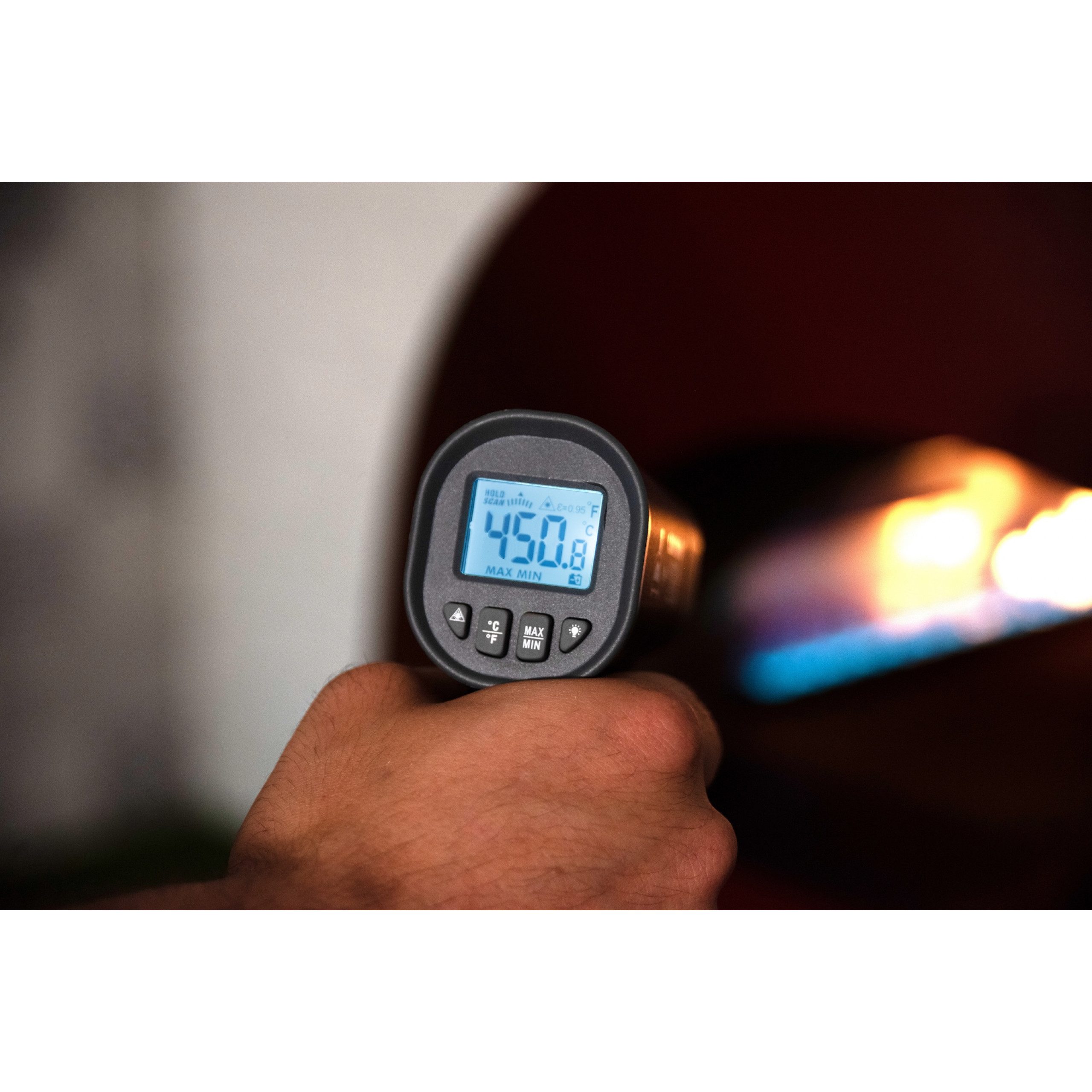 Alfa Forni Pizzaofen Alfa Forni Laser Thermometer Messbereich von -50°C bis 500°C