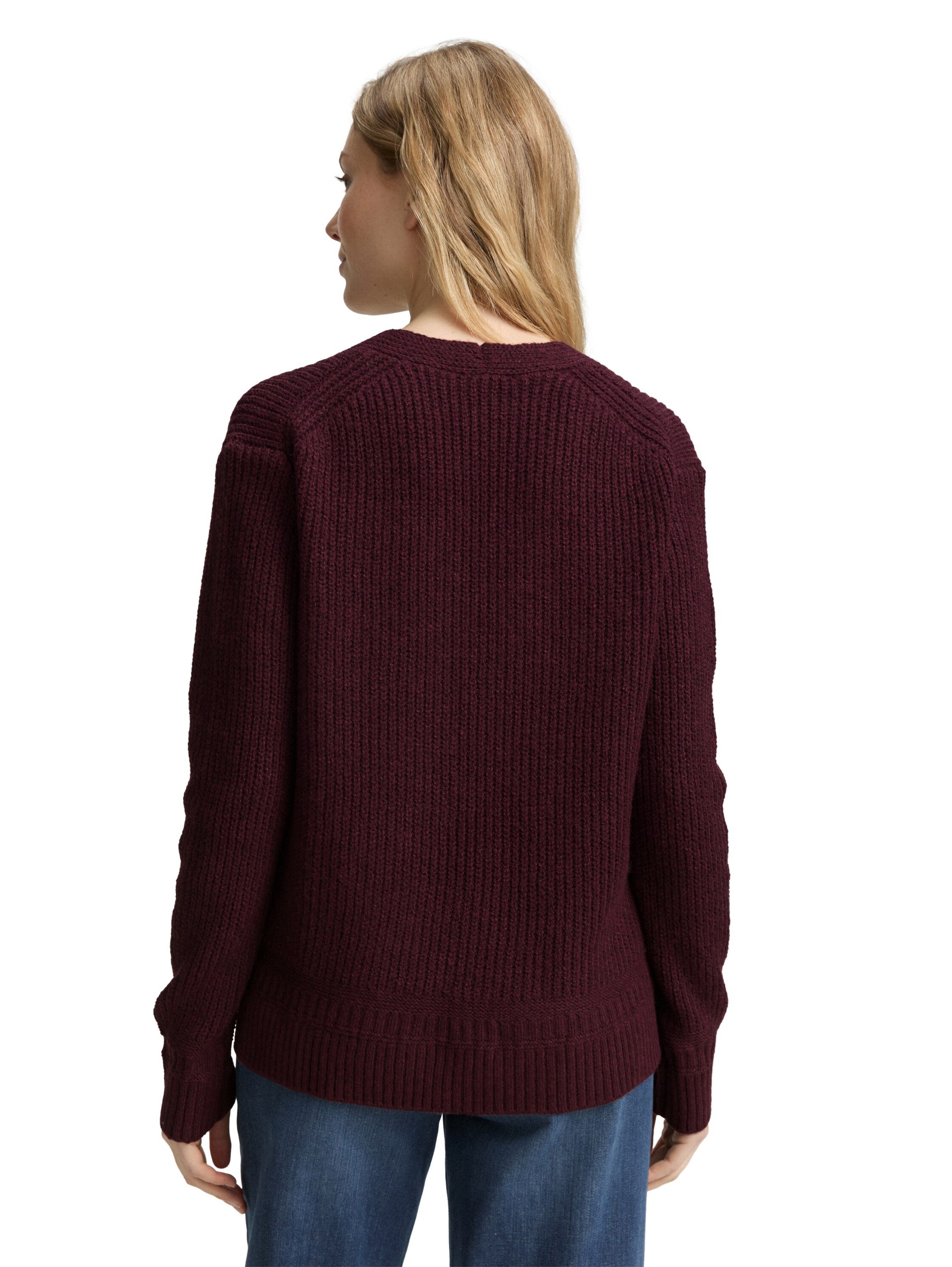 TOM TAILOR Strickpullover mit Rippstruktur günstig online kaufen