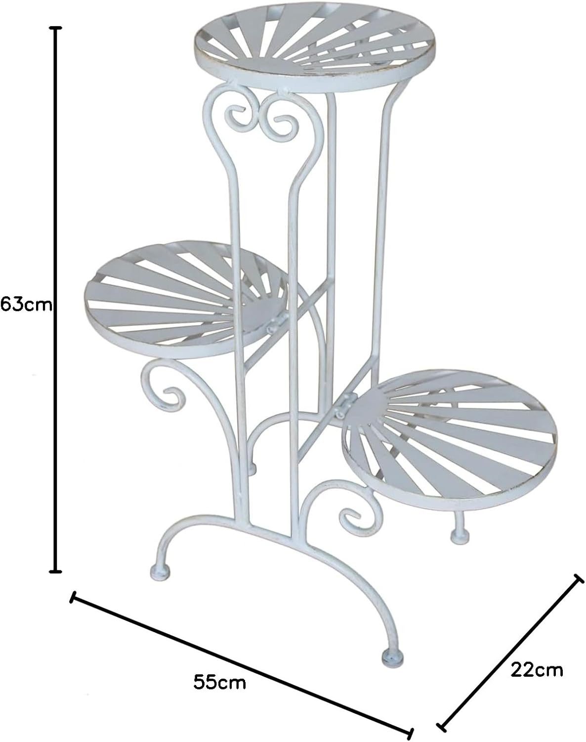 HTI-Living Blumenständer Pflanzenständer Blumentreppe 3 Ebenen günstig online kaufen