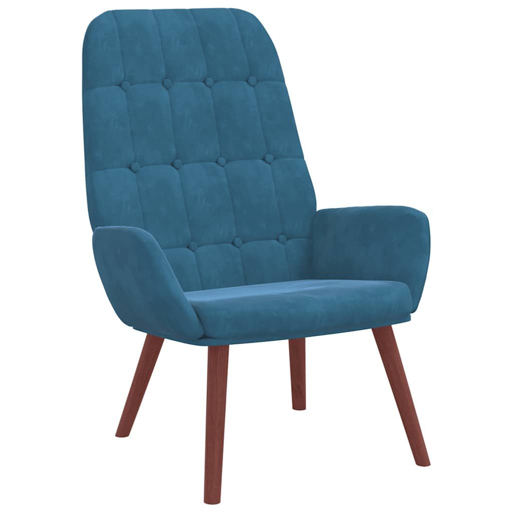 vidaXL Sessel Relaxsessel Blau Samt (1-St) günstig online kaufen