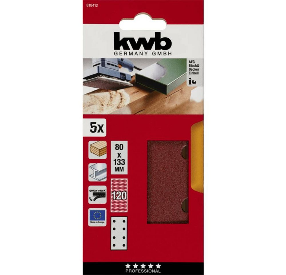 Thumbnail - kwb Schleifpapier QUICK-STICK Schleifstreifen, HOLZ & METALL