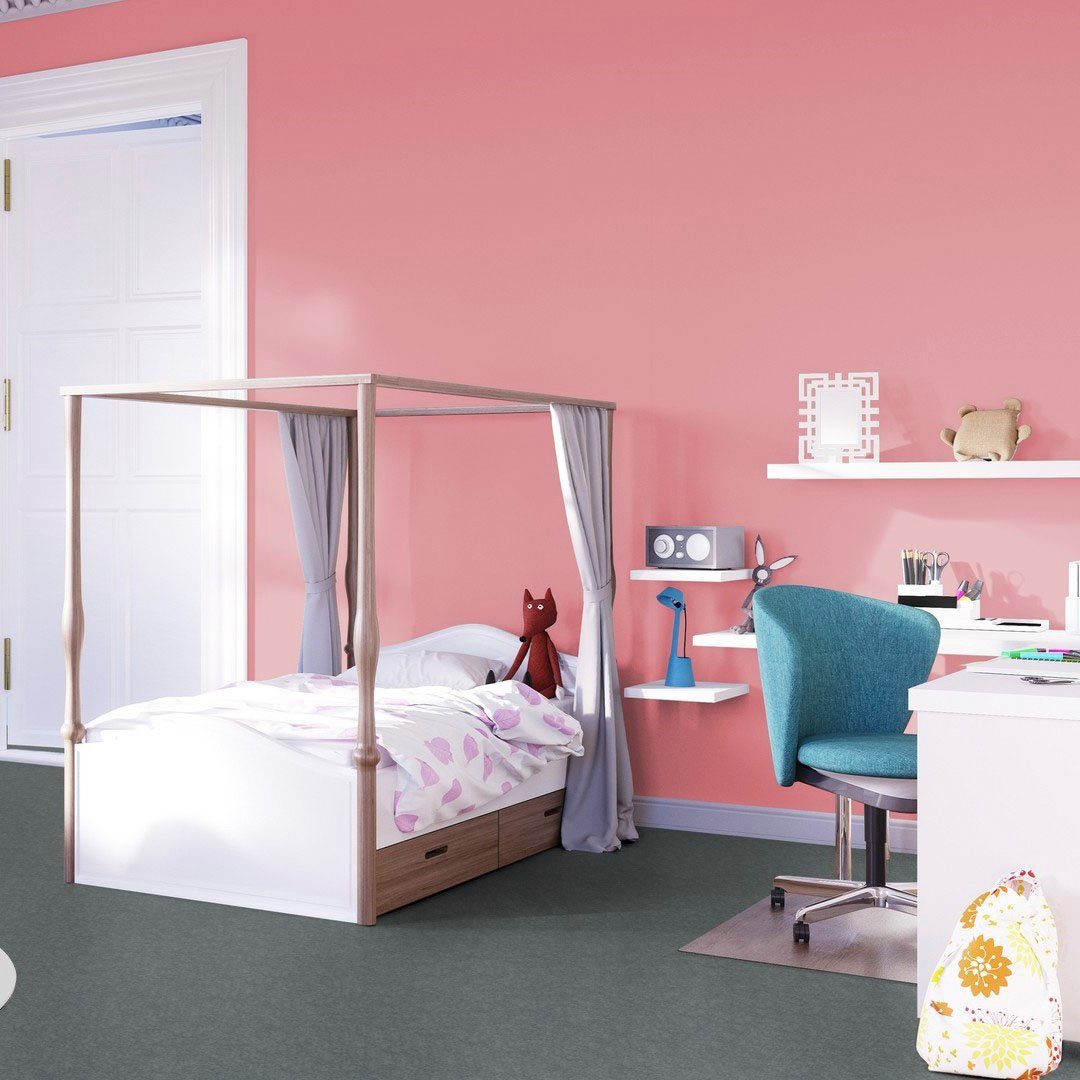 Schlafzimmer, Höhe: Breite Kinderzimmer, Schlingenteppich Bodenmeister, Teppichboden grün 400/500 Wohnzimmer, Aragosta, rechteckig, cm 7 mm,