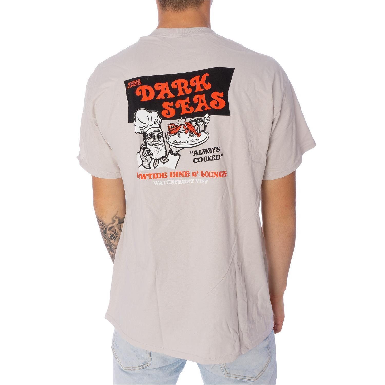 DARK SEAS DIVISION T-Shirt T-Shirt Dark Seas Captain´s Platter (1-tlg) Großer "Dark Seas" Logo-Print auf dem Rücken