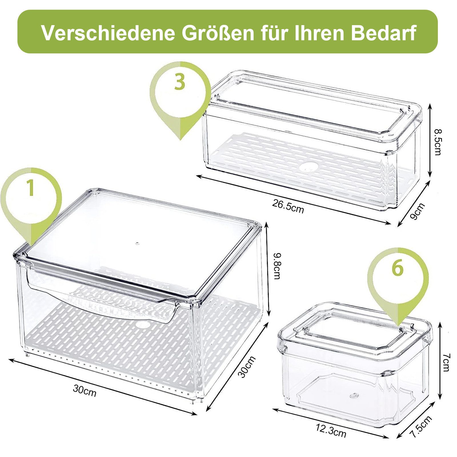 Comfy Mate Küchenorganizer-Set Küchenorganizer-Set Kühlschrank Organizer günstig online kaufen